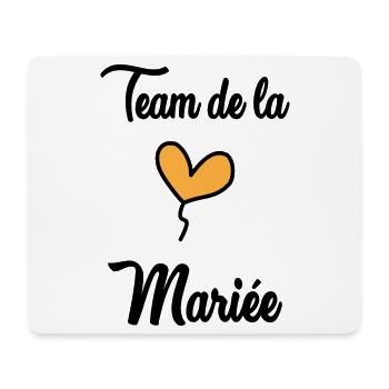 BRAUT-TEAM - Mousepad (Querformat) - Weiß - Vorne