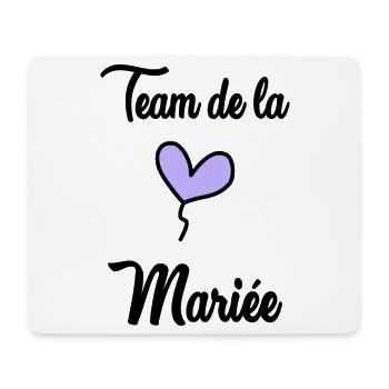 COUPLE. JUST MARRIED. EVJF. SAINT VALENTIN. LOVE. - Tapis de souris (format paysage) - blanc - Devant