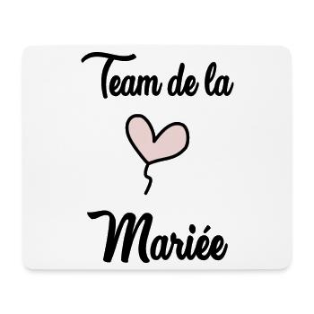 HOCHZEIT. HERZ. PAAR. ICH HABE GERADE GEHEIRATET. Junggesellinnenabschied. HEILIGER V - Mousepad (Querformat) - Weiß - Vorne