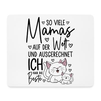 So viele Mamas Beste Mama Baby Muttertag Geschenk - Mousepad (Querformat) - Weiß - Vorne