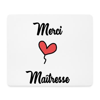 MISTRESS. MASTER. THANK YOU. THANK YOU MISTRESS - Mouse Pad (horizontal) - white - Front