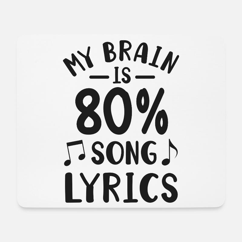 Sänger Musiker Singen - Mousepad (Querformat) - Weiß