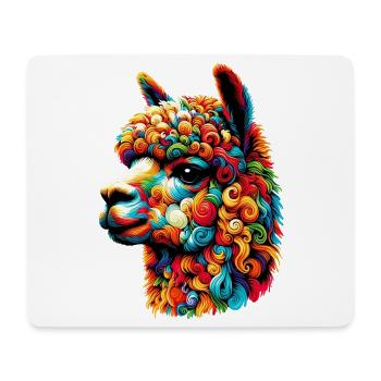Alpaka - Mousepad (Querformat) - Weiß - Vorne