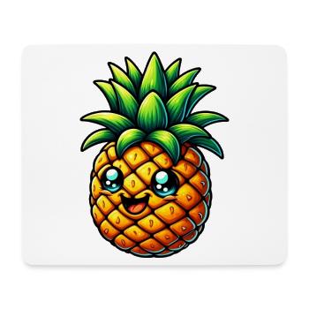 Ananas - Mousepad (Querformat) - Weiß - Vorne
