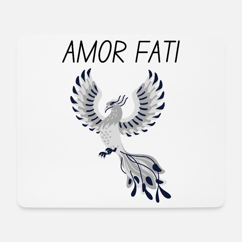 Amor Fati - Mousepad (Querformat) - Weiß