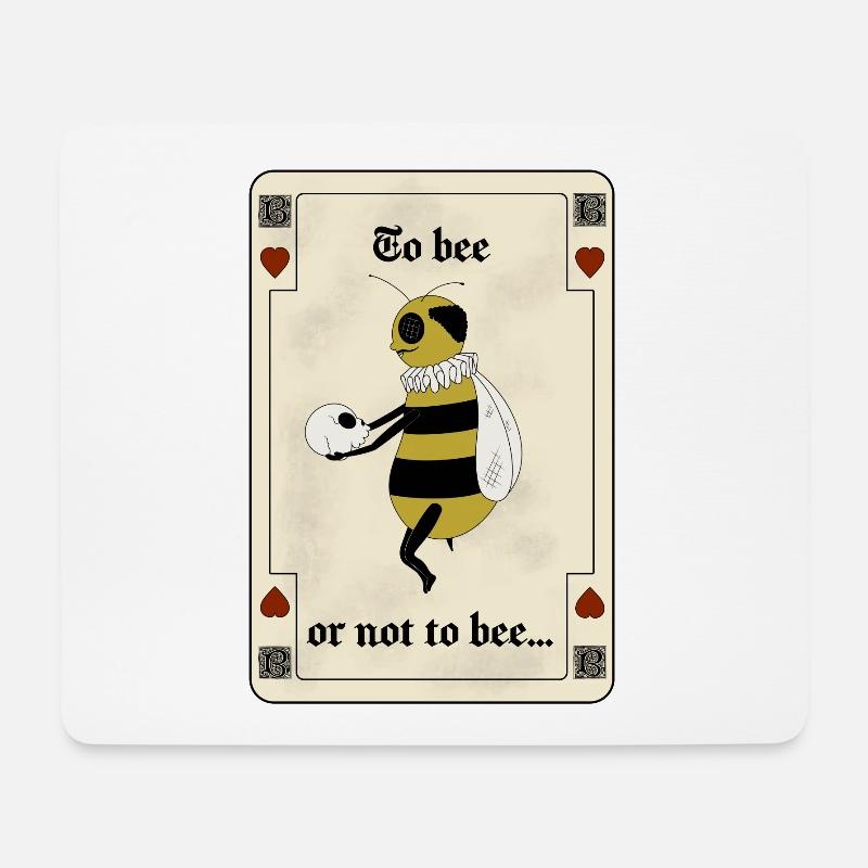 to be or not to bee - Mousepad (Querformat) - Weiß