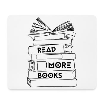 Read More Books - Colour - Mouse Pad (horizontal) - white - Front