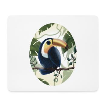 Toucan on Tree Branch - Mouse Pad (horizontal) - white - Front