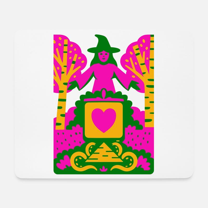 Culte Wicca - Tapis de souris (format paysage) - blanc