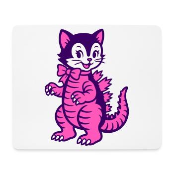 Monster Cat - Mousepad (Querformat) - Weiß - Vorne