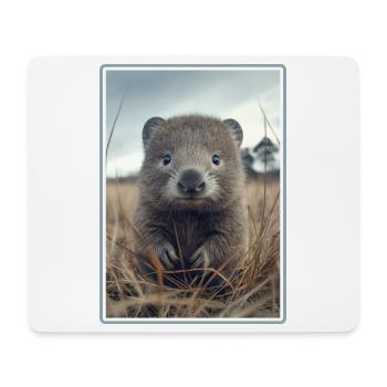 Wombats Wombat - Mousepad (Querformat) - Weiß - Vorne