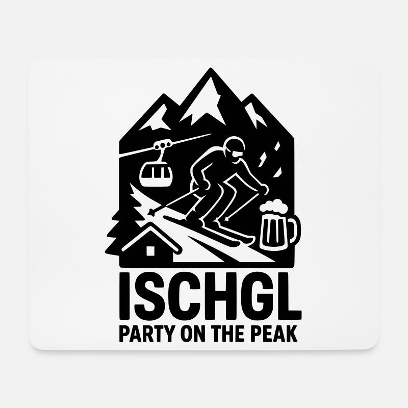Ischgl Party on the Peak - Mousepad (Querformat) - Weiß