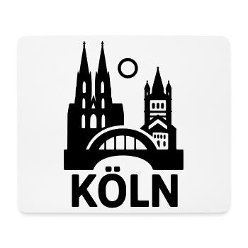 Cologne Silhouette - Mouse Pad (horizontal) - white - Front