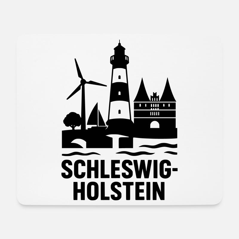 schleswig holstein wahrzeichen - Mousepad (Querformat) - Weiß