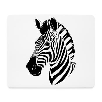 Zebra T-shirt Geschenk - Mousepad (Querformat) - Weiß - Vorne