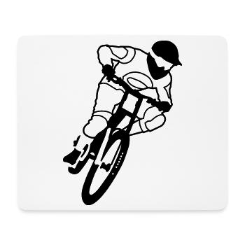 biker - Mouse Pad (horizontal) - white - Front