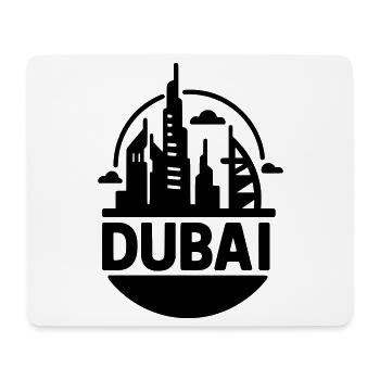 Dubai Silhouette - Tapis de souris (format paysage) - blanc - Devant