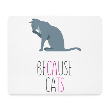 Weil Cats - Mousepad (Querformat) - Weiß - Vorne