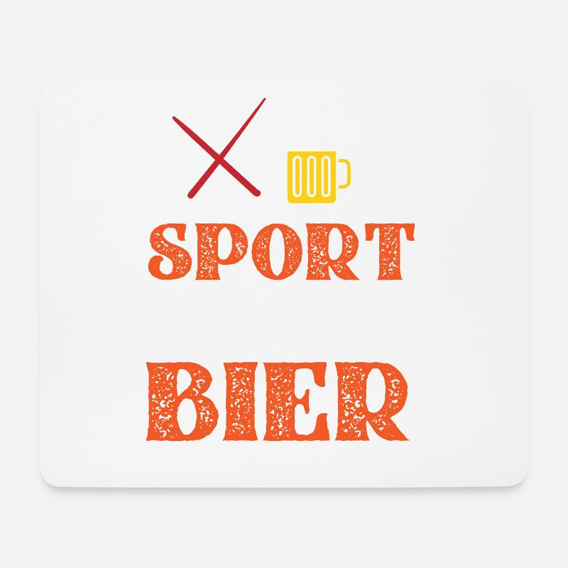 Sports? Beer does the same - Mouse Pad (horizontal) - white