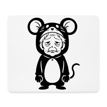 Carnival grouch mouse - Mouse Pad (horizontal) - white - Front