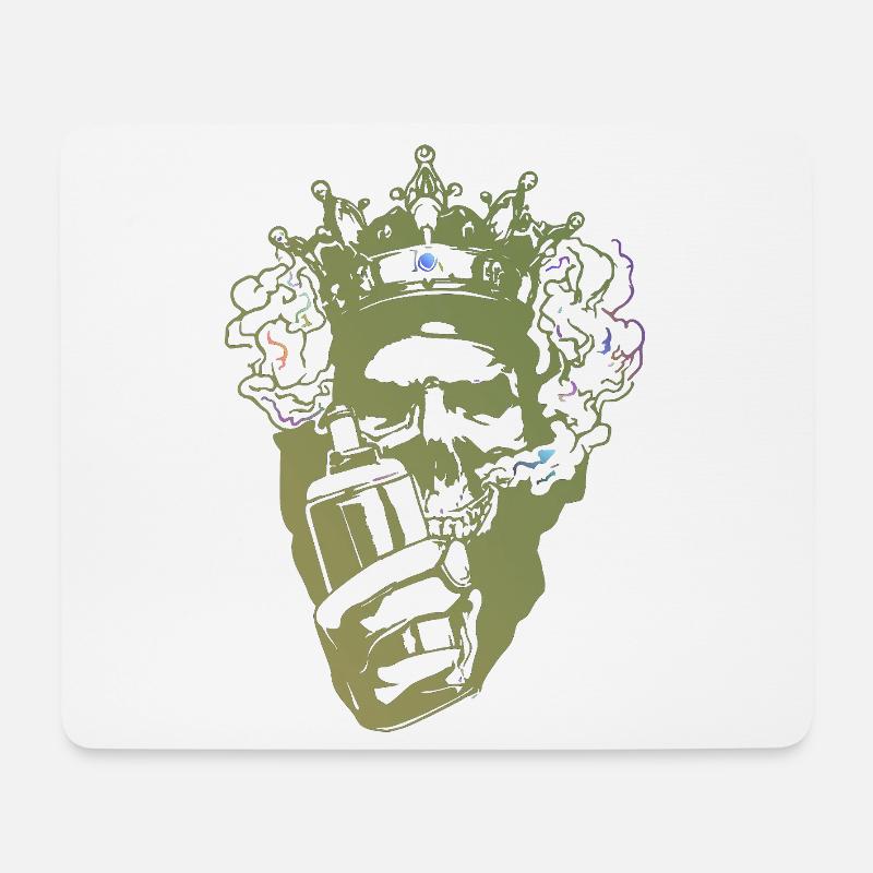 König der Bars Krone Mikro - Mousepad (Querformat) - Weiß
