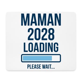 Annonce Grossesse Maman 2028 Loading - Tapis de souris (format paysage) - blanc - Devant