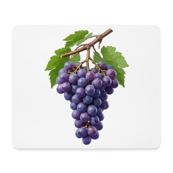 Dark purple bunch of grapes - Mouse Pad (horizontal) - white - Front