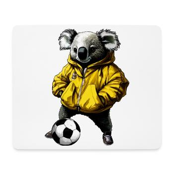 Soccer Koala - Mouse Pad (horizontal) - white - Front