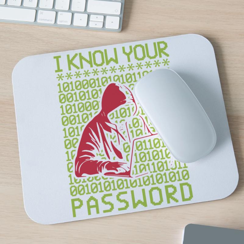 Hacker Hacker Programmeur Linux Password Hacker Tapis de souris (format paysage)