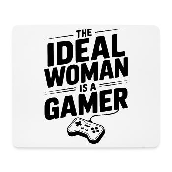 The Idea Woman Is a Gamer - Mouse Pad (horizontal) - white - Front