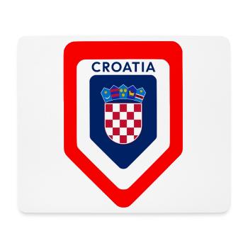 Kroatisches Wappen Emblem - Mousepad (Querformat) - Weiß - Vorne