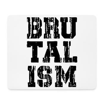 Brutalism Distressed and Bold typography - Mouse Pad (horizontal) - white - Front