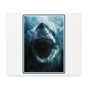 Weißer Haie Weißer Hai - Mousepad (Querformat) - Weiß - Vorne