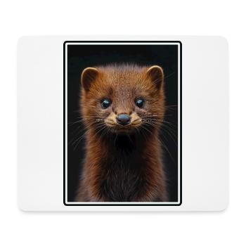 Mink Mink - Tapis de souris (format paysage) - blanc - Devant