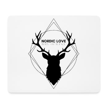AMOUR NORDIQUE - Born_for_Silence - Tapis de souris (format paysage) - blanc - Devant