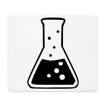 Chemie_Symbol_schwarzweiss_Wissenschaft_science - Tapis de souris (format paysage) - blanc - Devant