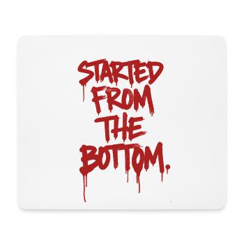 Gestartet Von Unten Graffiti - Mousepad (Querformat) - Weiß - Vorne