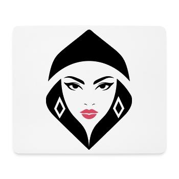 Cobra Queen – powerful, feminine, and commanding - Mouse Pad (horizontal) - white - Front