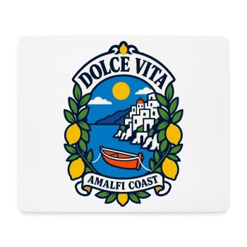 Dolce Vita Amalfi Coast – Mediterranes Italien Des - Mousepad (Querformat) - Weiß - Vorne
