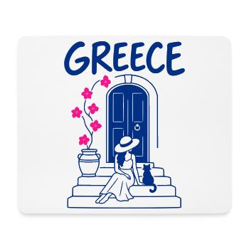 Griechischer Sommer - Mousepad (Querformat) - Weiß - Vorne