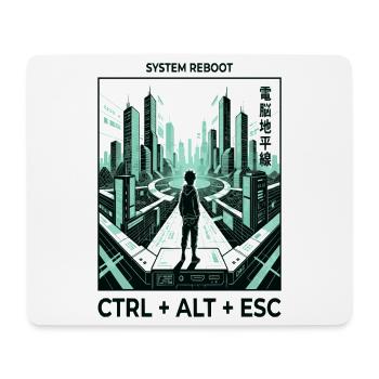 Reboot Skyline CTRL ALT ESC - Mousepad (Querformat) - Weiß - Vorne