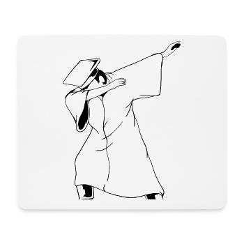 Médecin tamponnant - Tapis de souris (format paysage) - blanc - Devant
