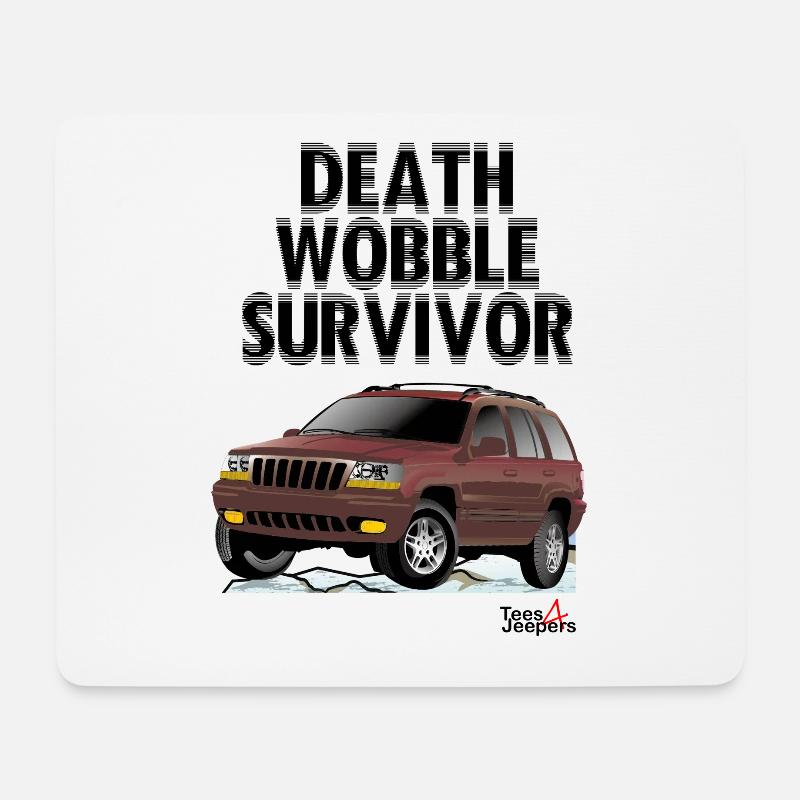 Tod wackelt WJ - Mousepad (Querformat) - Weiß