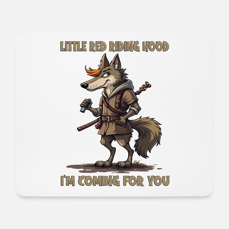 Little Red Riding Hood - I'm coming for you - Mousepad (Querformat) - Weiß