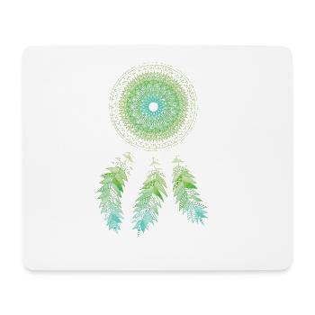 Mandala dream catcher - Mouse Pad (horizontal) - white - Front