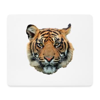 Tigerkopf Nahaufnahme - Mousepad (Querformat) - Weiß - Vorne
