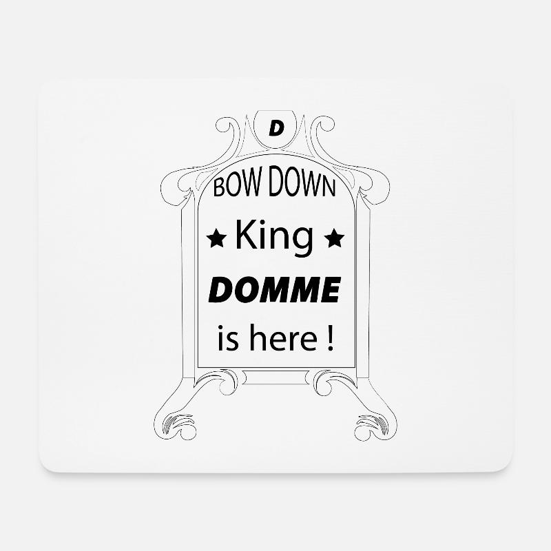 King Domme - Mousepad (Querformat) - Weiß