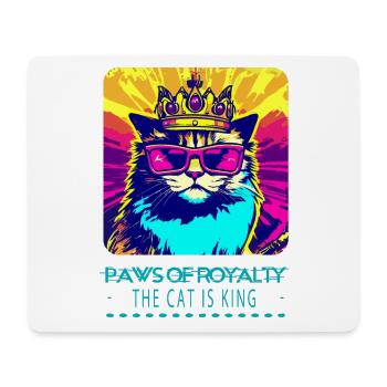 Katzenkönig: Zauberhafte Weisheit - Mousepad (Querformat) - Weiß - Vorne