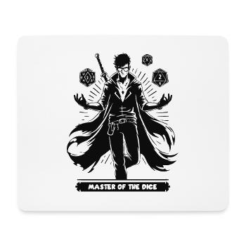 Rollenspieler Pen and Paper Fan Silhouetten Design - Mousepad (Querformat) - Weiß - Vorne