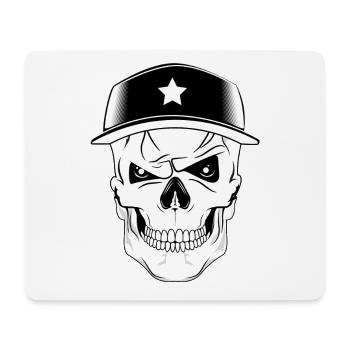 Skull Skater - Mousepad (Querformat) - Weiß - Vorne